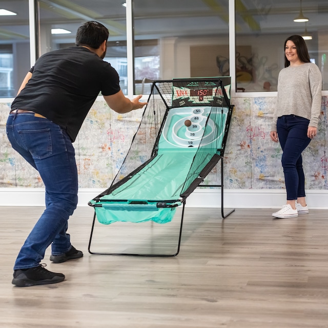 SkeeBall Folding Ball Toss Bullseye Arcade Game w/ Electronic