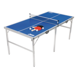 Penn Foldable Tailgate Table Tennis Table, 6 x 3-ft Front_Three_Fourths_Angled_Left