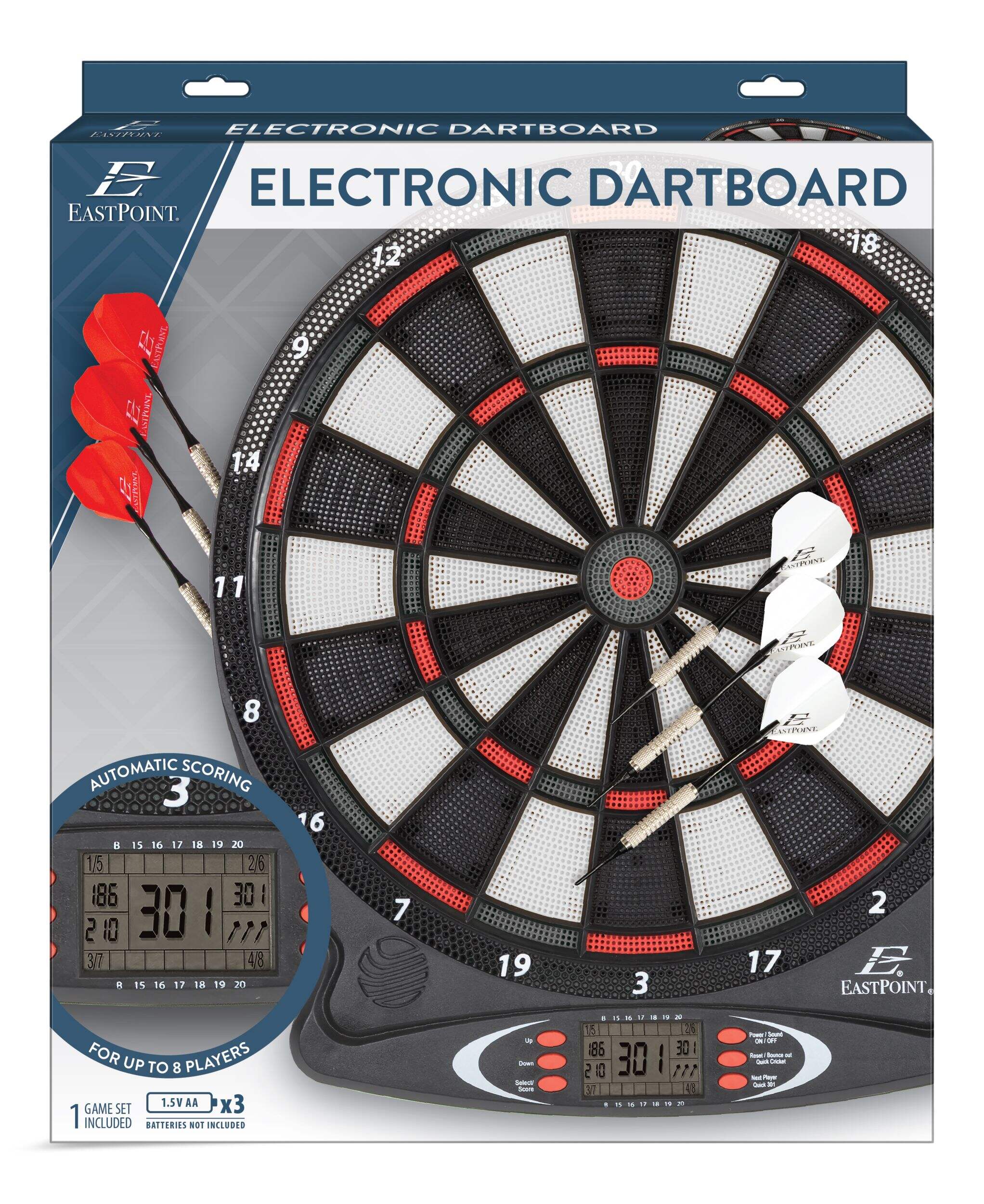 EastPoint Sports Axis Electronic Dartboard Front_Flat