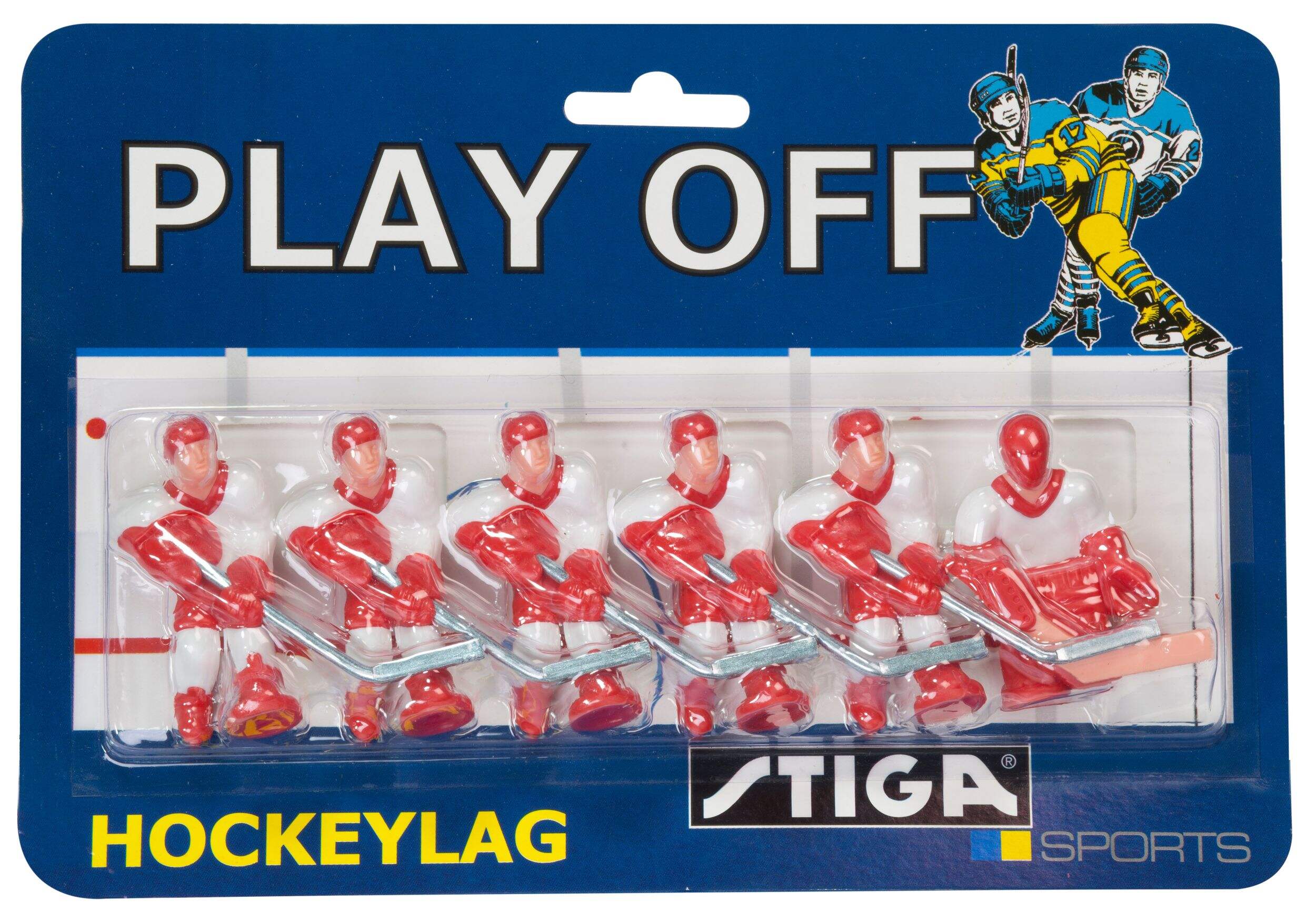 Stiga Canada Replacement Players Team Pack for Table Top Rod Hockey Game, 6-pk Front_Flat
