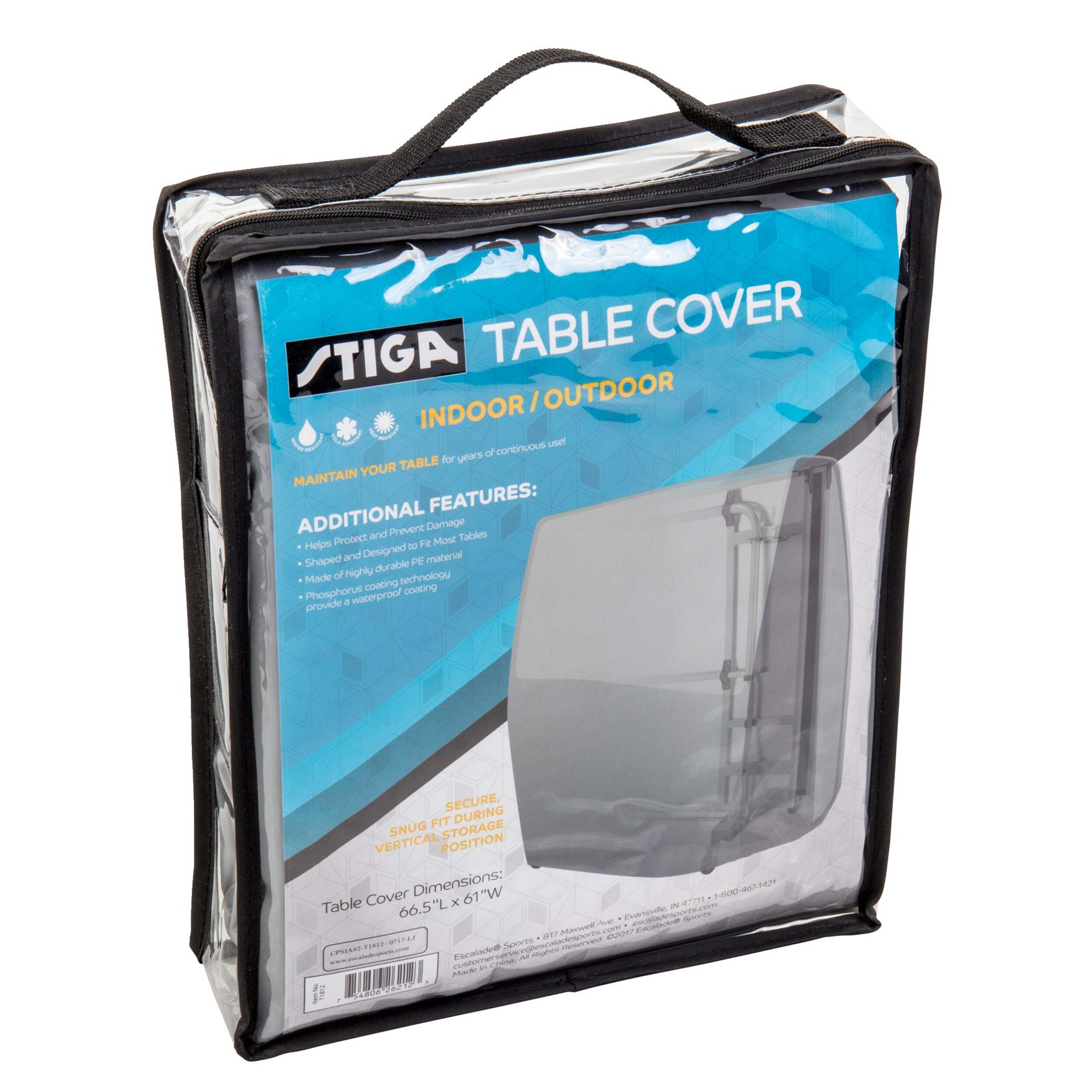 STIGA Premium Indoor & Outdoor Table Tennis Cover Front_Angled_Right
