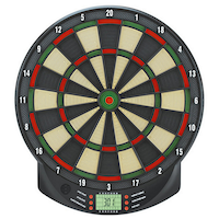 Harrows Electro Series 3 Soft Tip Electronic Dartboard Set w/ Scoreboard, 6 Darts & Tips Front_Flat
