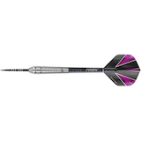 Winmau Peter Manley 85% Tungsten Darts Set w/ Steel Tips & Nylon Spring Shafts, Black, 3-pk Front_Flat