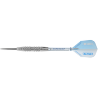 Harrows White I.C.E. 90% Tungsten Darts Set w/ Steel Tips Silver, 3-pk Front_Flat