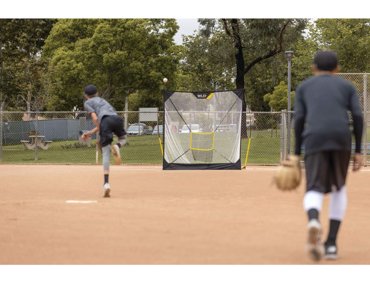 SKLZ Quickster Baseball Hitting Net, 7-ft x 7-ft