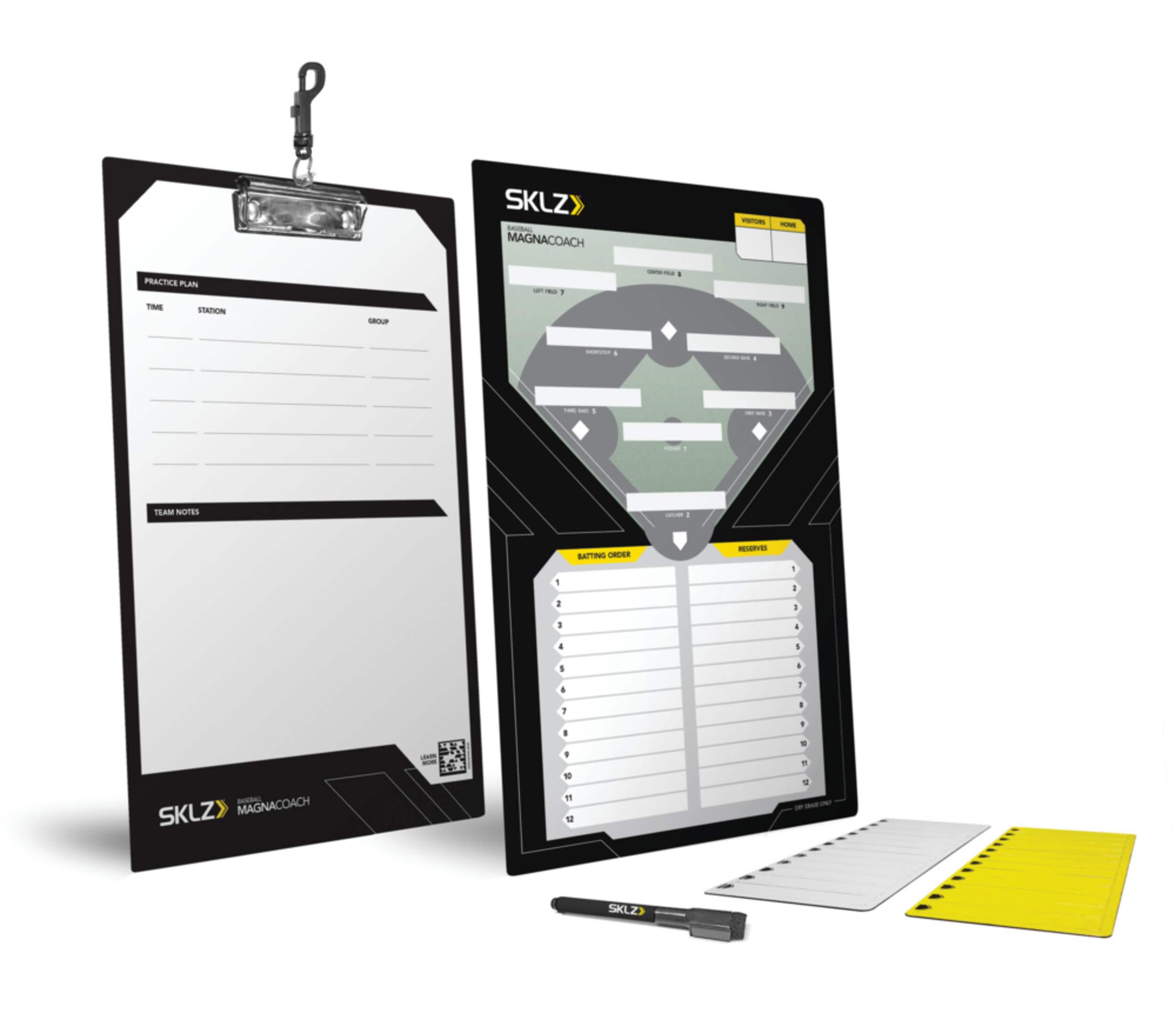 SKLZ MagnaCoach Baseball Dry Erase Clipboard Composite_or_Mixed