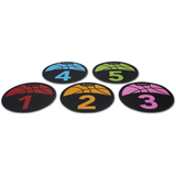 Marqueurs d'entraînement de basketball numérotés intérieur/extérieur, SKLZ Shot Spotz avec minuterie numérique Overhead_Plunge