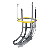 Système d'entraînement à pince de retour de basketball à 360 degrés SKLZ Kick-Out Front_Angled_Left