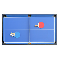 Hathaway Matrix 7-in-1 Foosball, Hockey, Pool, Table Tennis, Chess, Checkers, Backgammon Multi-Game Table, 54-in