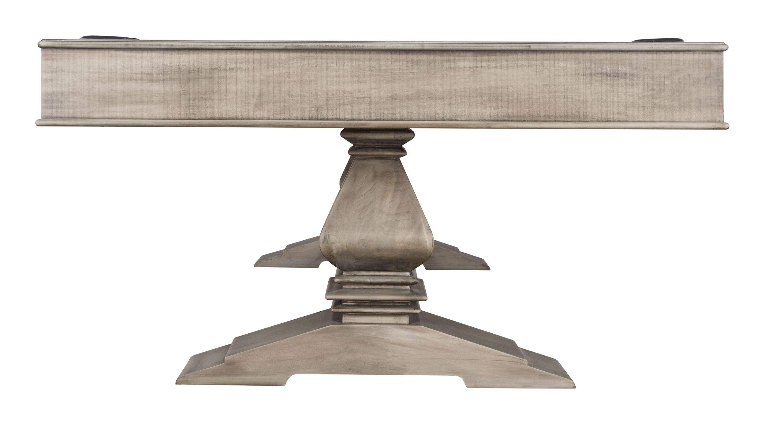 Hathaway Montecito Pool/Billiards Table w/ Balls, Cues & Accessories, Driftwood Finish, 8-ft Front_Flat