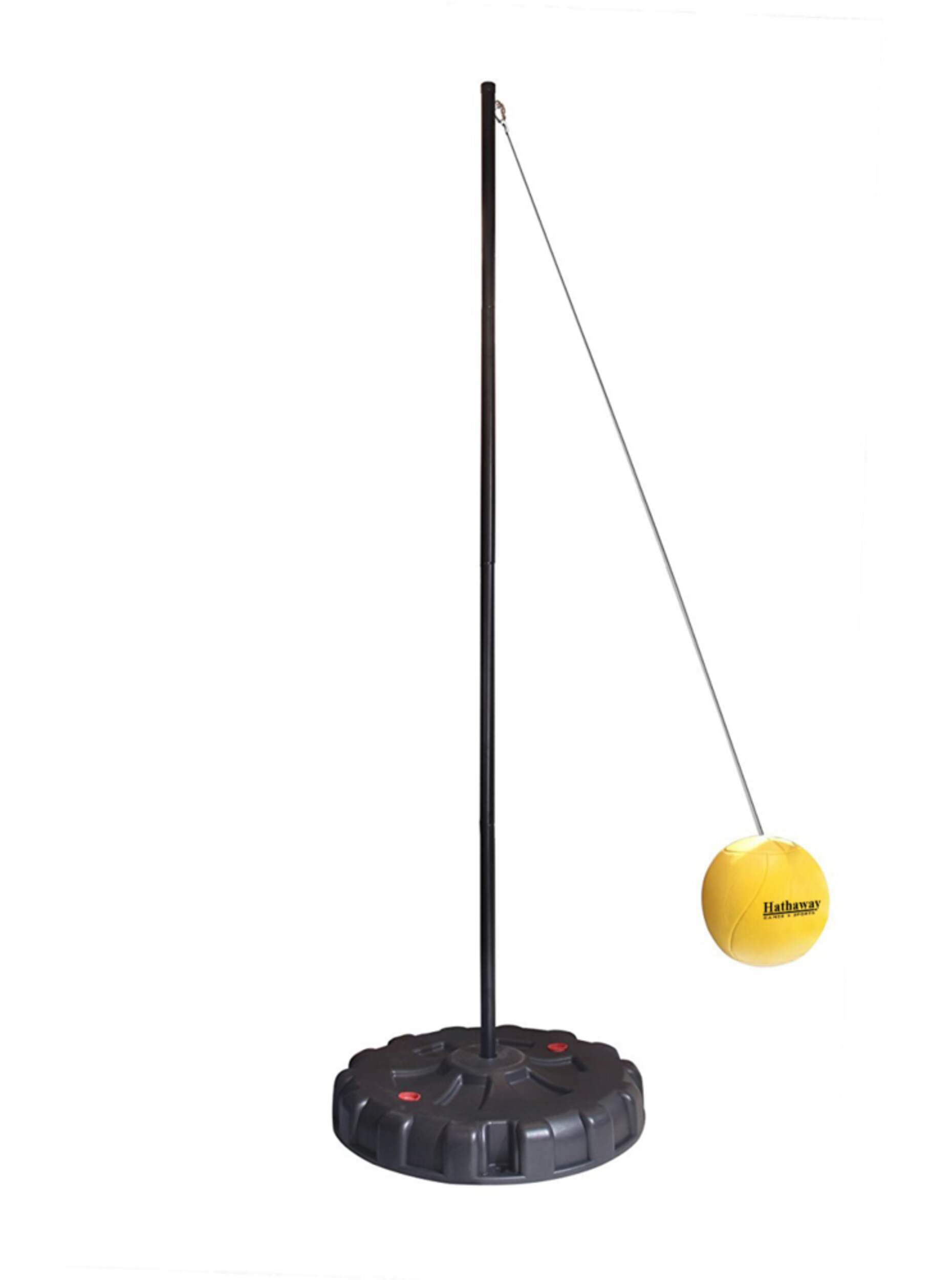 Hathaway Portable Weather-Resistant Tetherball Set w/ Base, Cord, Ball & Air Pump Front_Elevated
