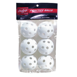 Balles de baseball d'entraînement Rawlings, 9 po, paq. 6 Front_Flat