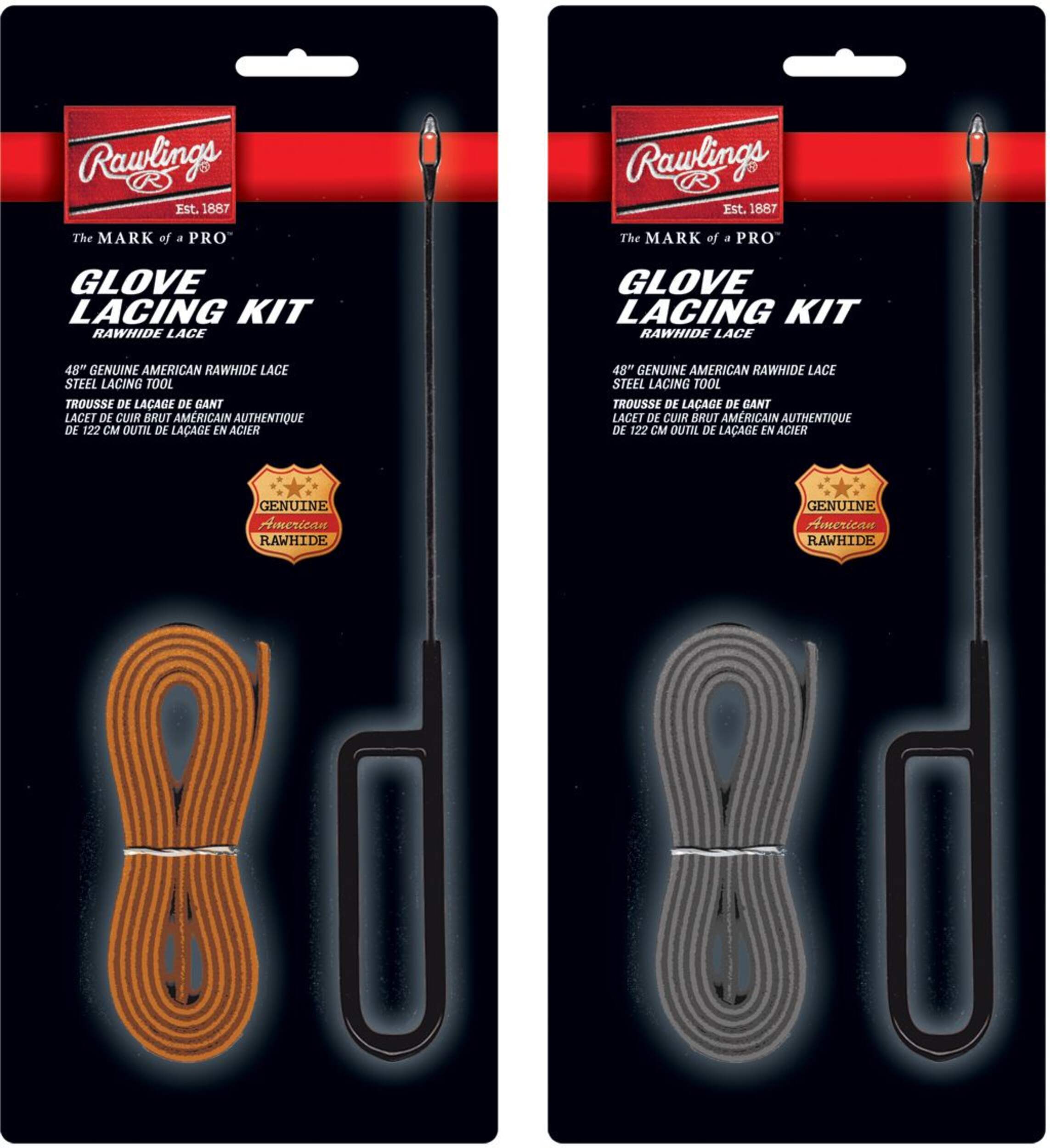 Lacets pour gants Rawlings Front_Flat