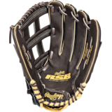 Rawlings RSB H-Web Baseball Glove, Black/Brown 14-in Front_Flat