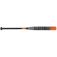 Worth Mayhem 2-Piece Alloy Slow-Pitch Softball Bat, 34-in, 27 oz Front_Flat