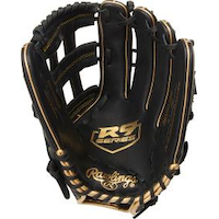 Rawlings R9 H-Web Baseball Fielding Glove, 12.75-inch, Left-Hand Throw Front_Flat