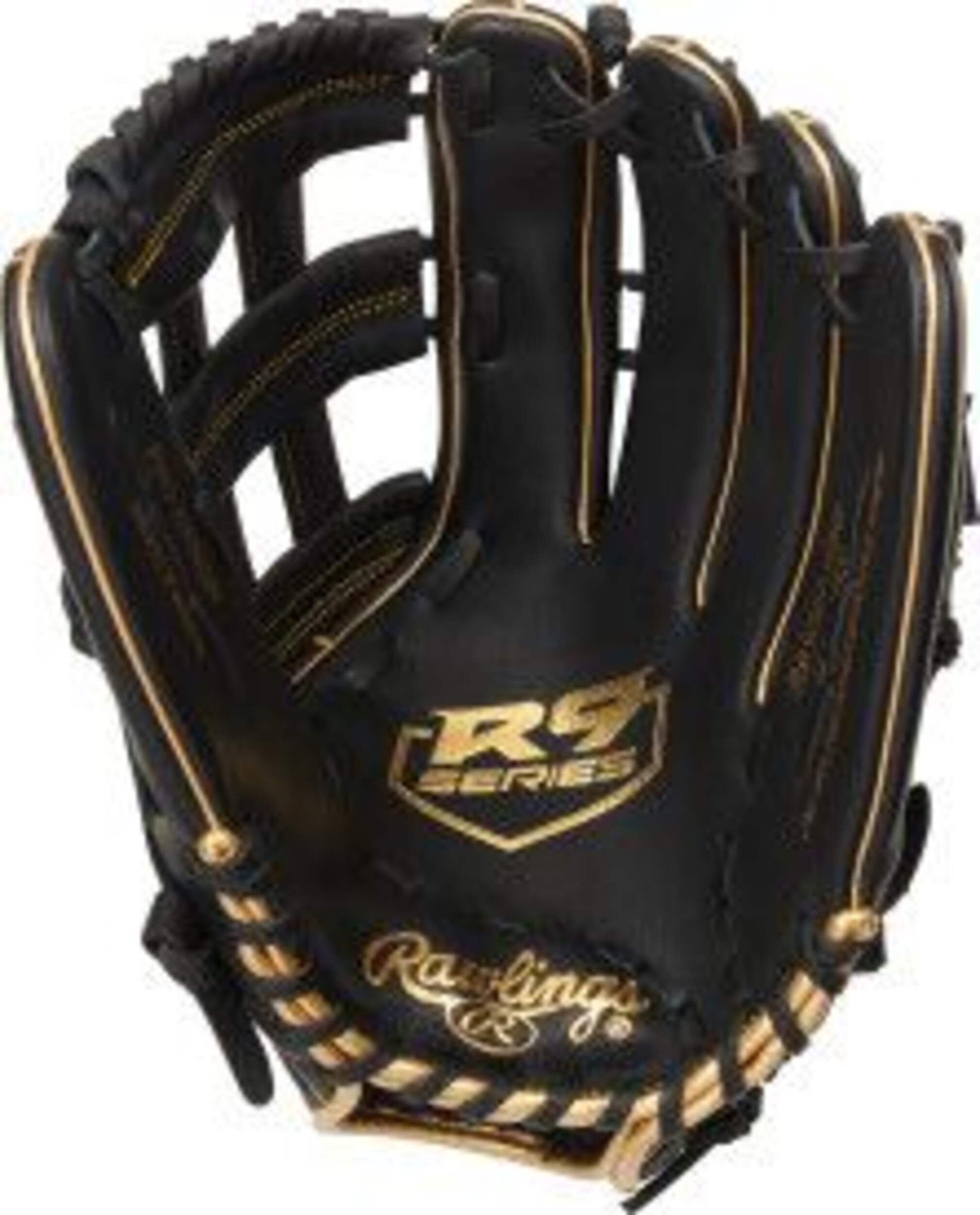 Rawlings R9 H-Web Baseball Fielding Glove, 12.75-inch, Left-Hand Throw Front_Flat