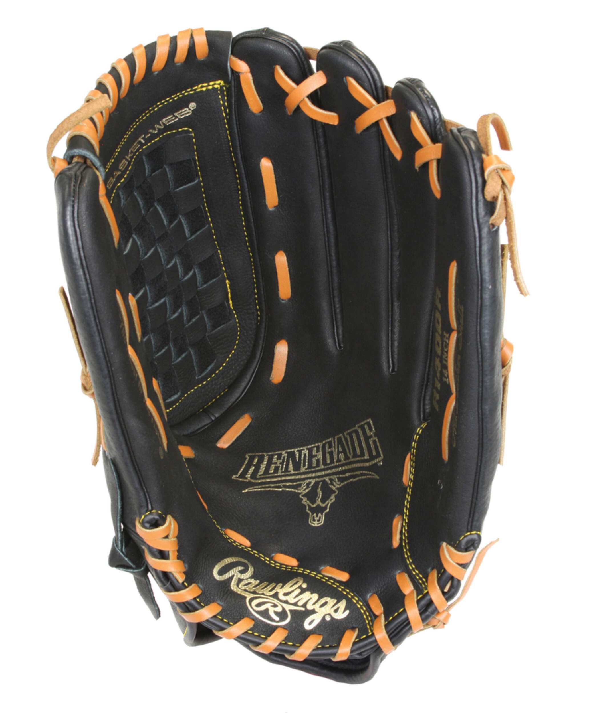 Rawlings Renegade Baseball Glove, 14in, Black Canadian Tire
