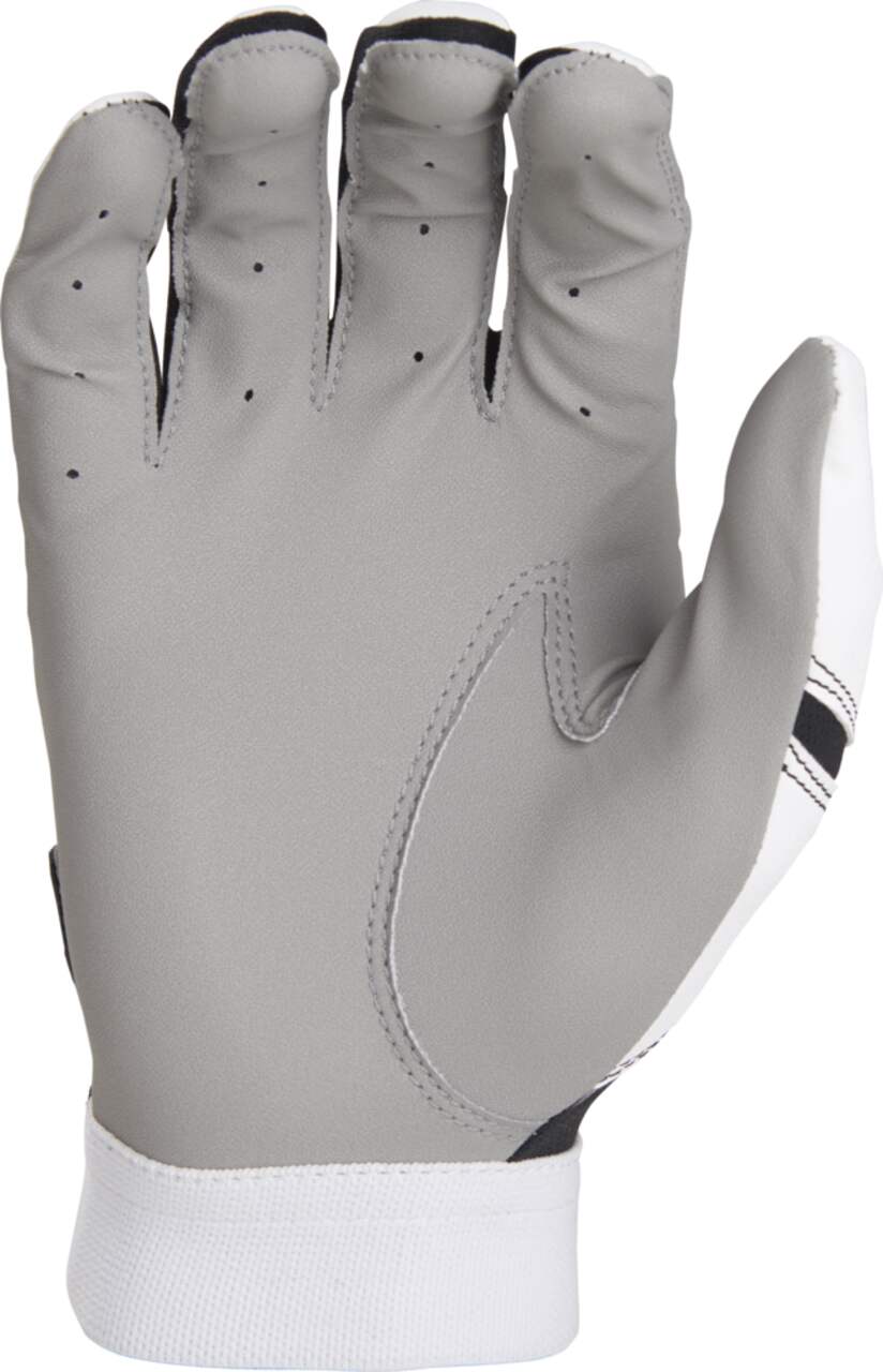 Rawlings Batting Glove White Black Adult