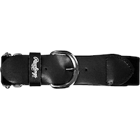 Rawlings Baseball Belt, Black, Senior Front_Flat