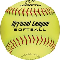 Worth Optic Softball, Yellow Front_Flat