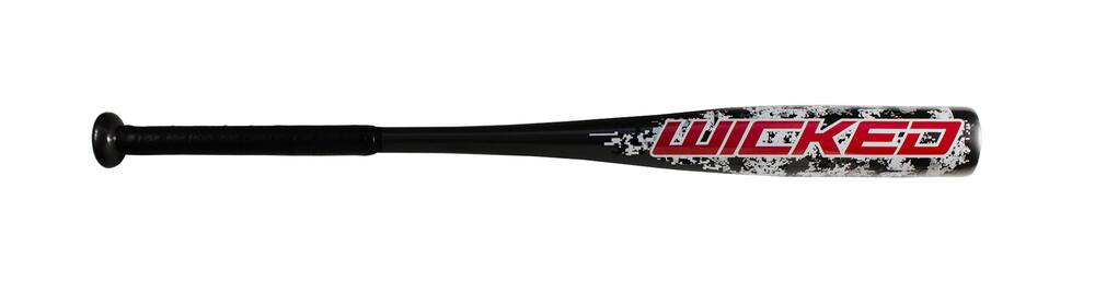 Rawlings Wicked Youth Baseball Bat, Red, 30-in