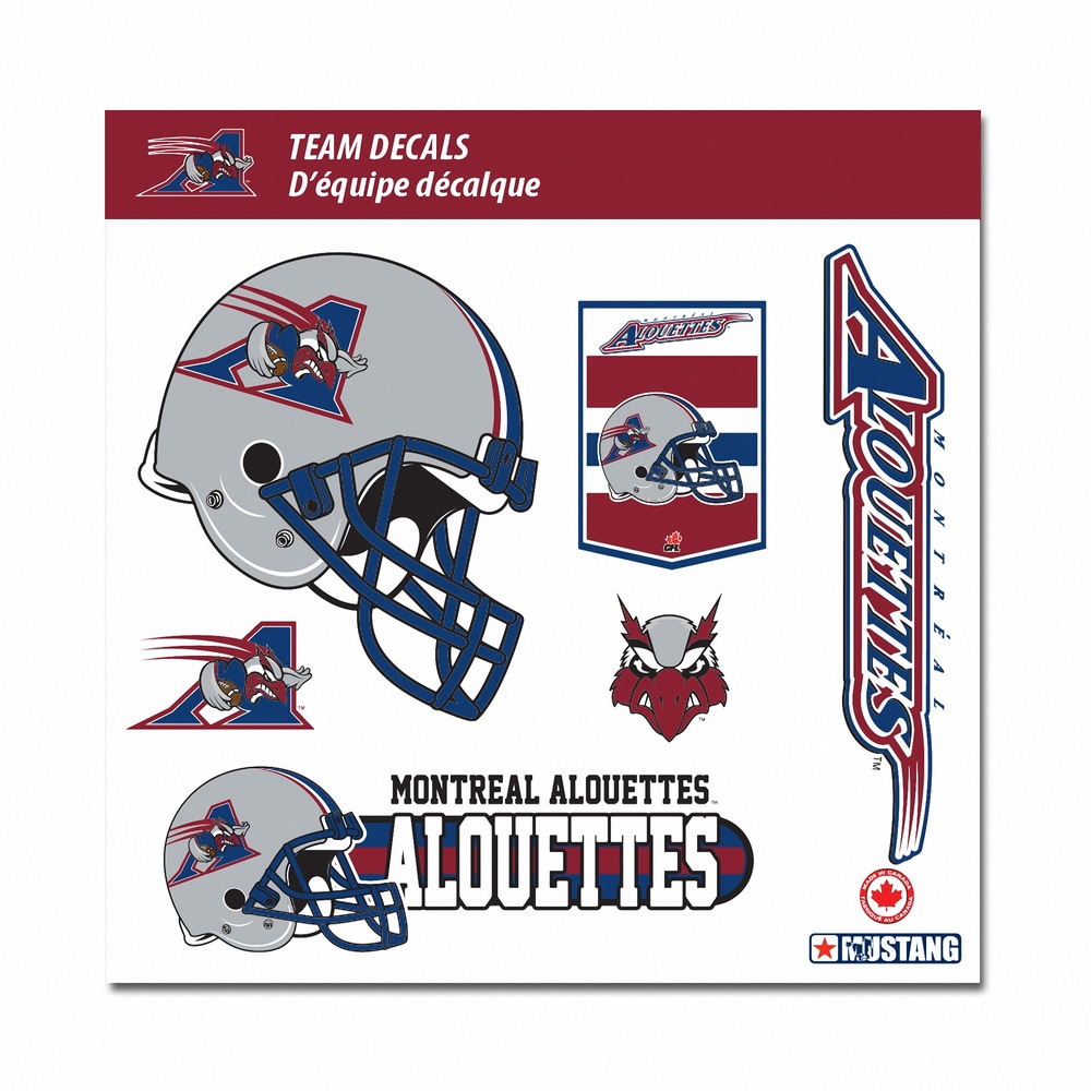 Montreal Alouettes Vinyl Team Decals Canadian Tire
