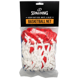 Filet de basketball de rechange robuste intérieur/extérieur Spalding, rouge/blanc/bleu Front_Flat
