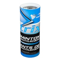 Matrix 100 Nylon Badminton Shuttlecock Birdie w/ Cork Head, White, 3-pk