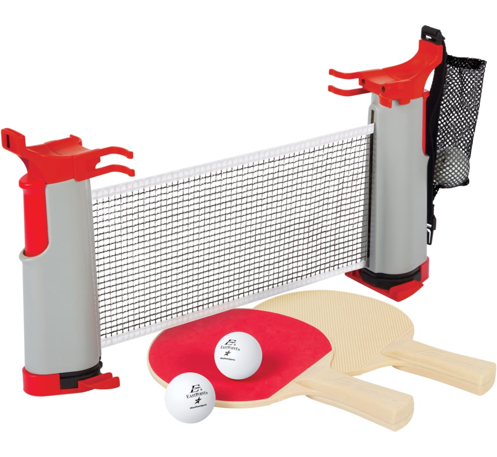 EastPoint Everywhere Table Tennis/Ping Pong Set w/ Retractable Net