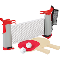 EastPoint Everywhere Table Tennis/Ping Pong Set w/ Retractable Net, Balls & Paddles/Rackets Composite_or_Mixed