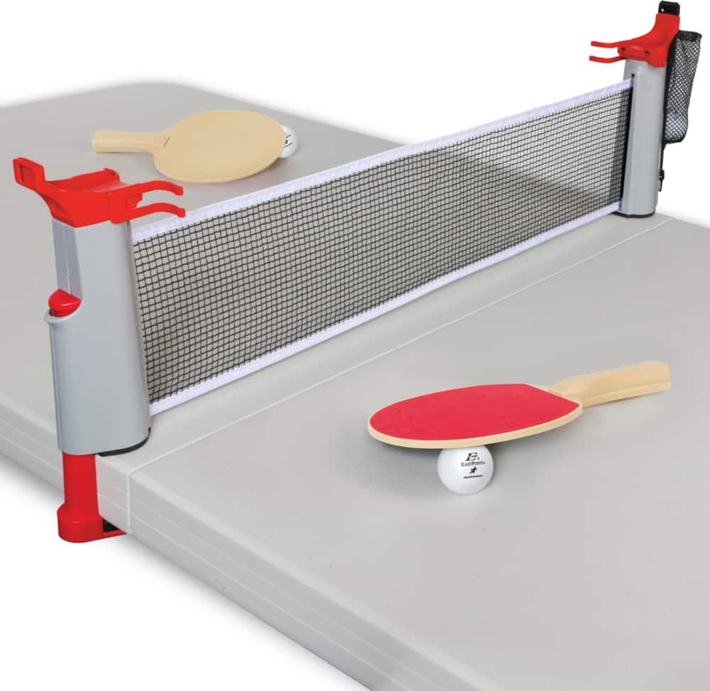 Table Tennis To Go: Play Ping-Pong on nearly any table.