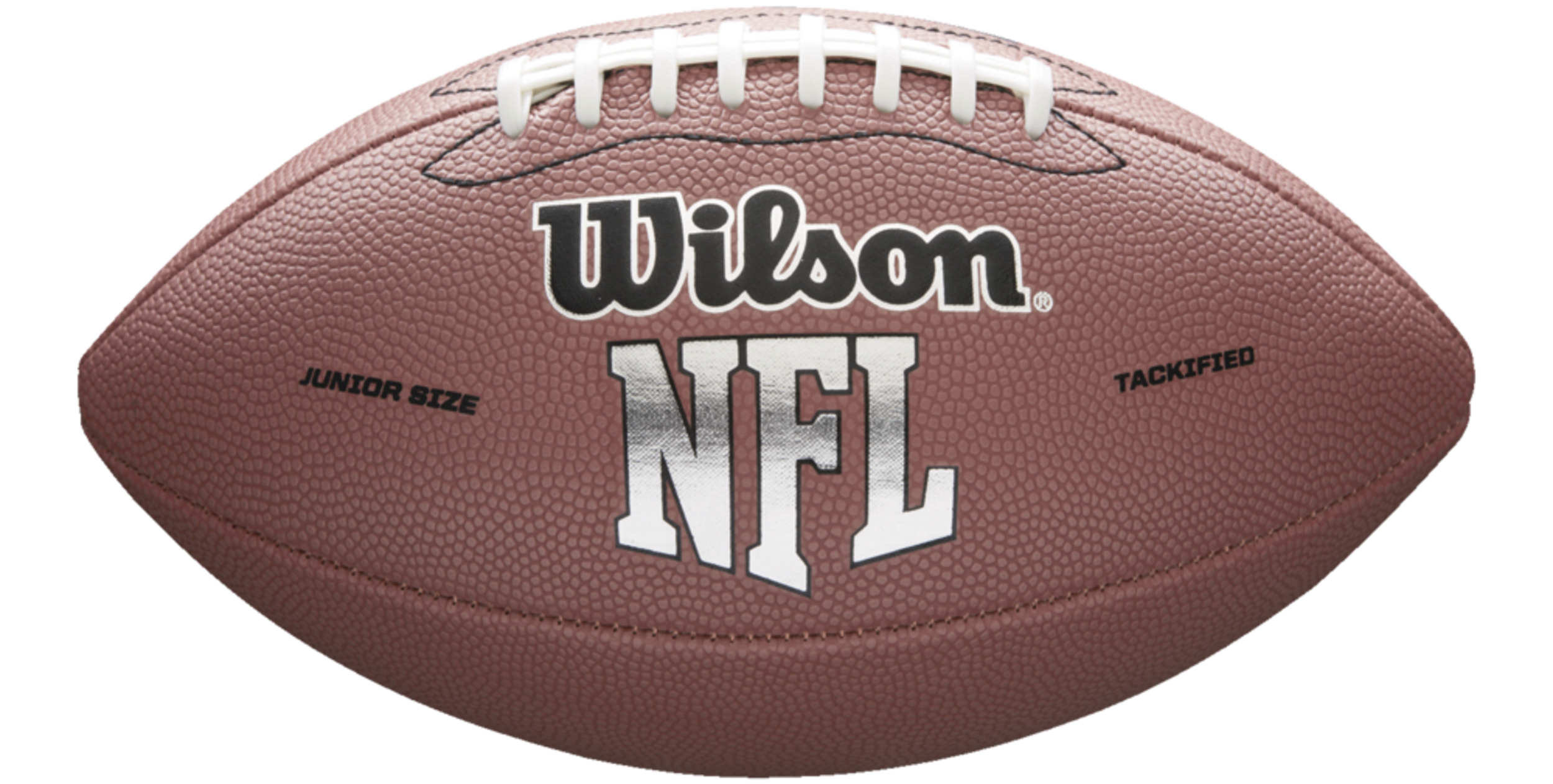 Wilson NFL MVP Kids' Junior Size Football, Brown Front_Flat