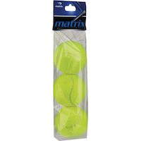 Matrix High-Visibility Recreational Tennis Balls, Yellow, 3-pk