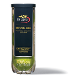 Balles de tennis extrarobustes officielles du Wilson U.S. Open, jaune, paq. 3 Front_Flat