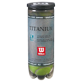 Balles de tennis toute surface Wilson Titanium Premium, jaune, paq. 3 Front_Flat