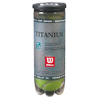 Wilson Titanium Premium All Court Tennis Balls, Yellow, 3-pk