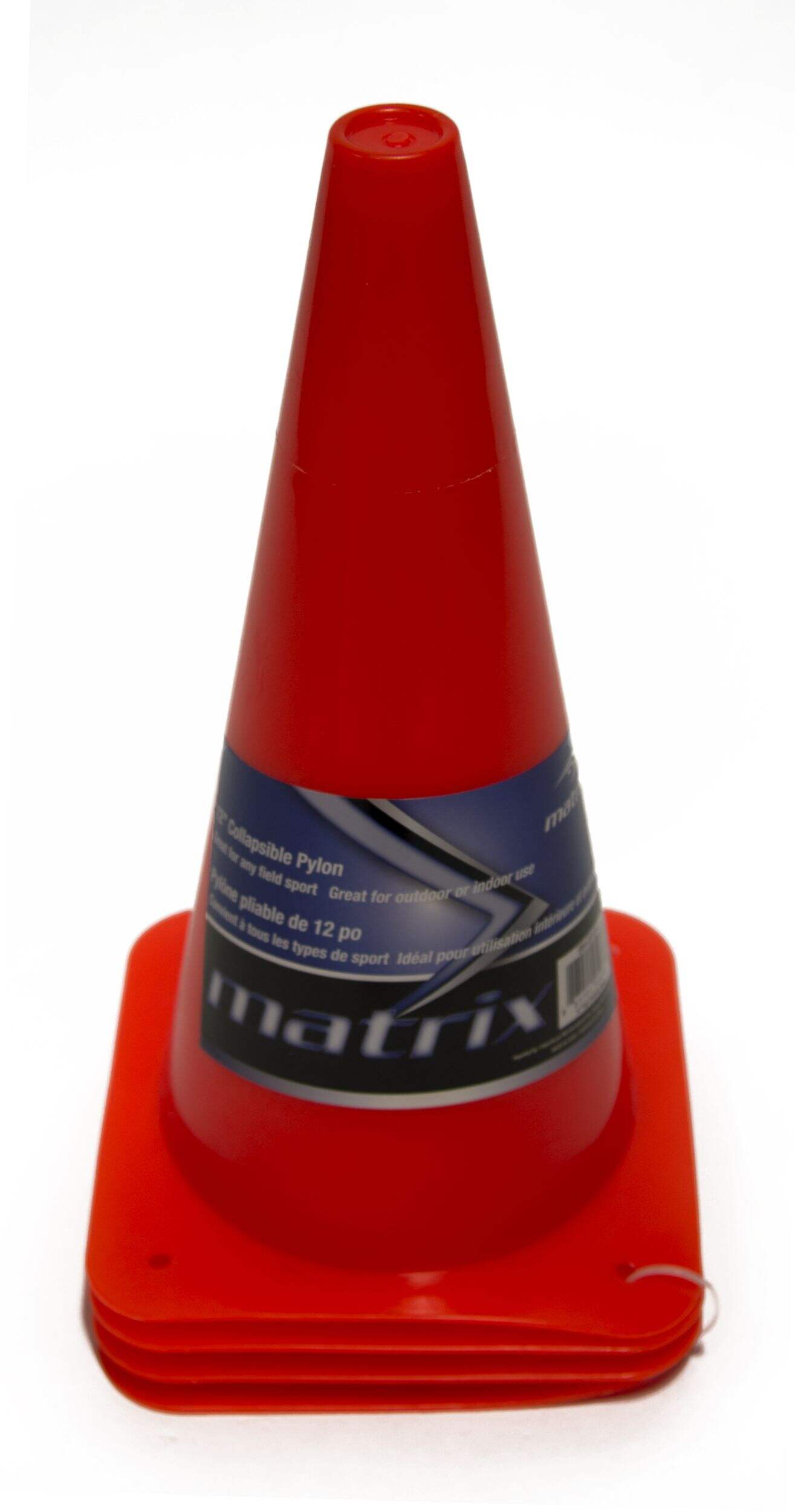 Matrix Sports Agility Training Pylon Cones/Field Markers, 12-in, 4-pk Front_Elevated