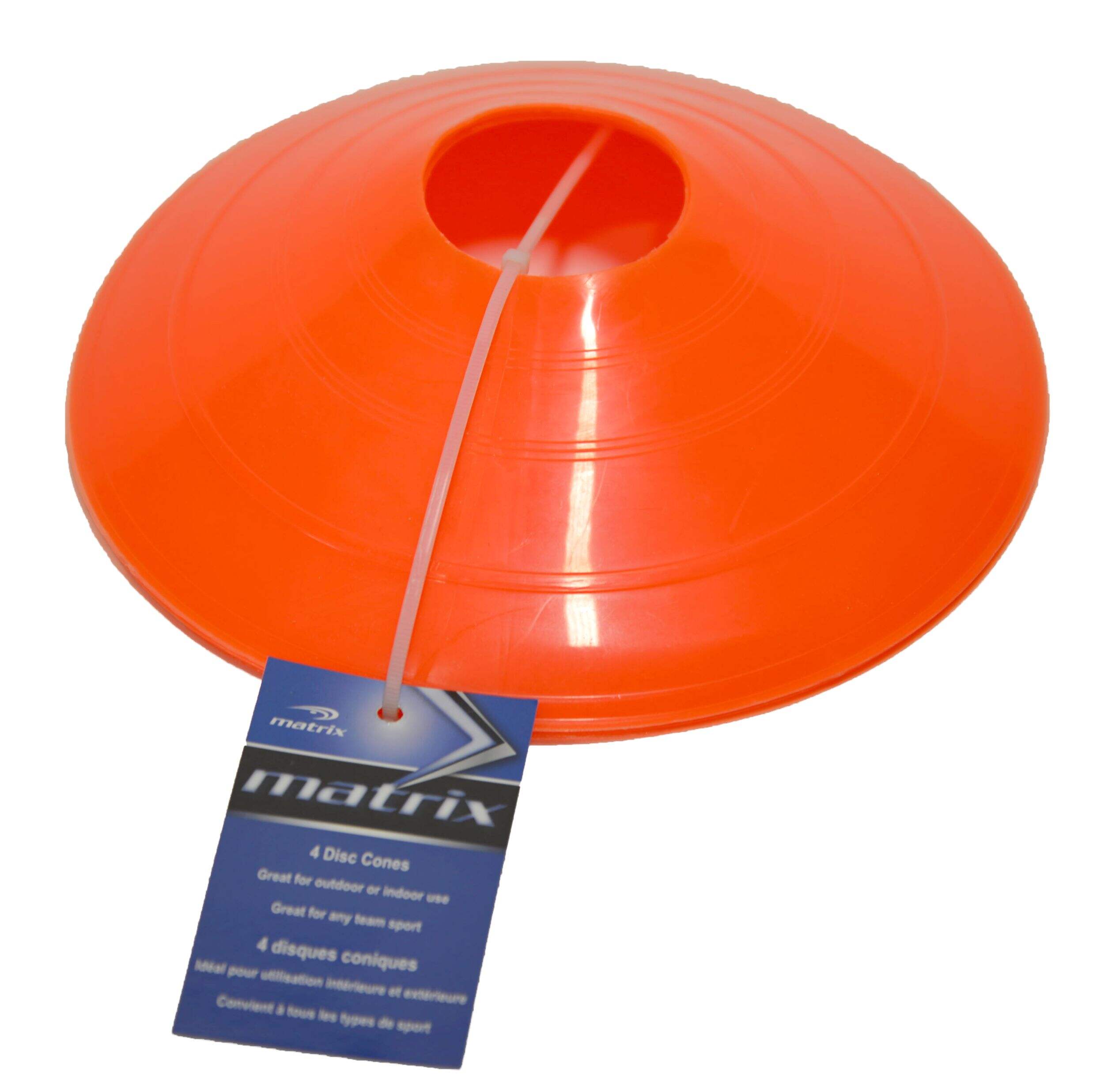 Matrix Sports Agility Training Disc Cones/Field Markers, 2-in, 4-pk Overhead_Plunge