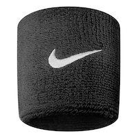 Nike Swoosh Stretch Cotton Terry Sport Wristbands/Sweatbands Black, 2-pk