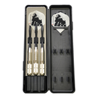 Swiftflyte NDFC Stealth Black Brass Darts Set w/ Steel Tips, Nylon Shafts &  Case, 22-g, 3-pk