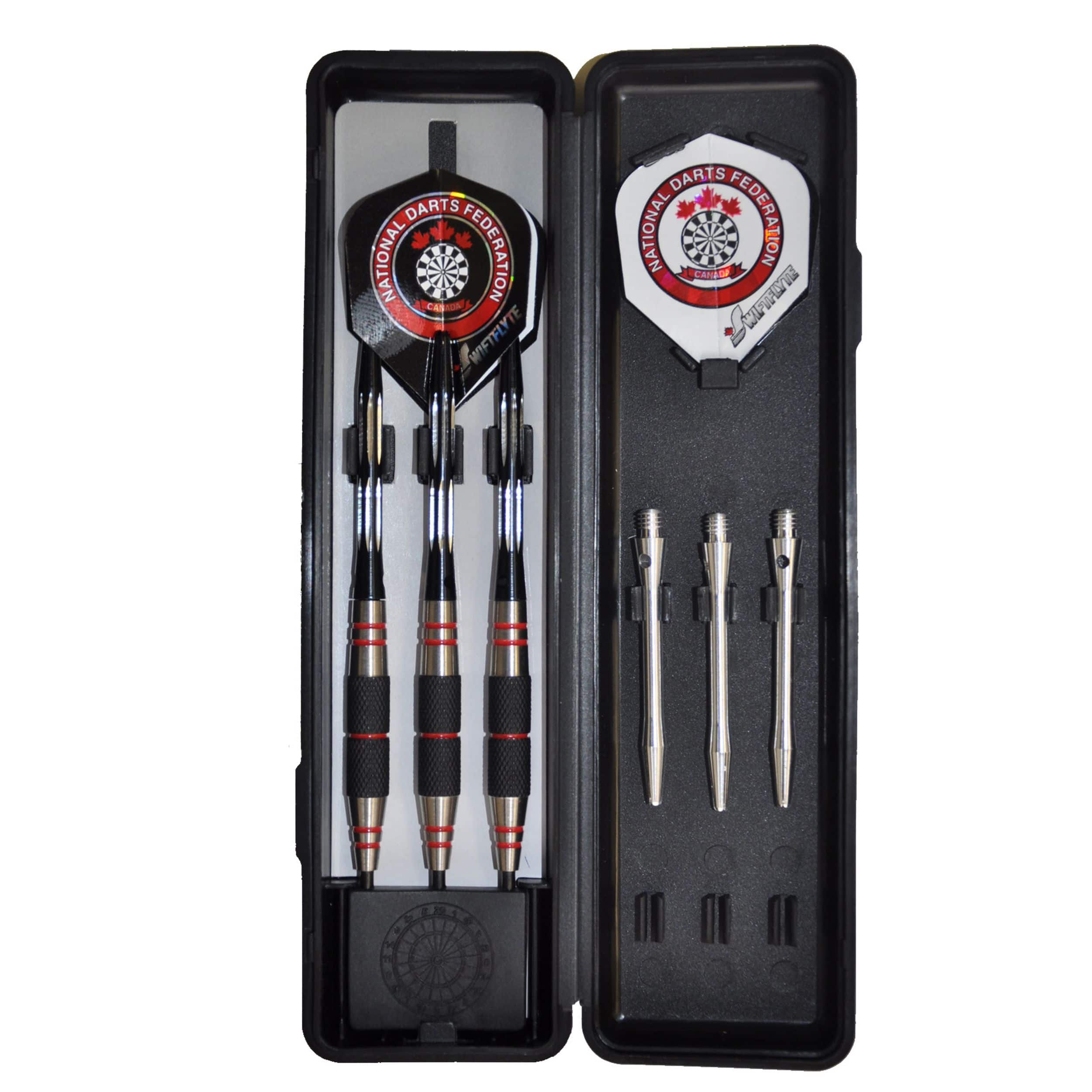 Dart Steel Tips 6 Pack, Professional 23g Darts With Aluminum Shaft And 2  Darts + Tip Sharpener + Gift Box (red)
