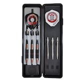 Swiftflyte NDFC Stag Deluxe 90% Tungsten Darts Gift Set with Steel Tips, Aluminum Shafts & Case, 22-g Front_Flat