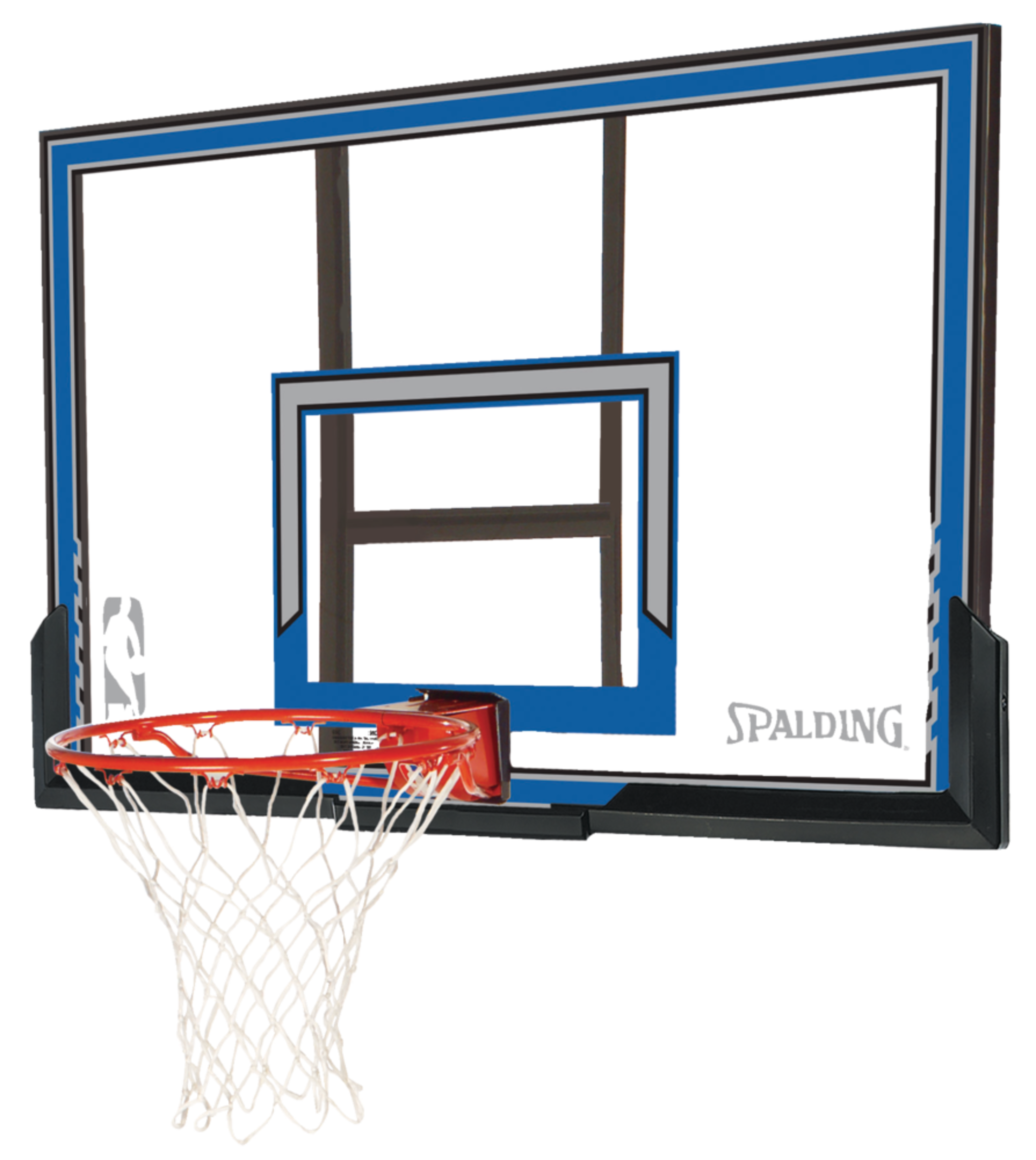 Panneau combo Spalding, polycarbonate, 50 po Front_Three_Fourths_Angled_Left