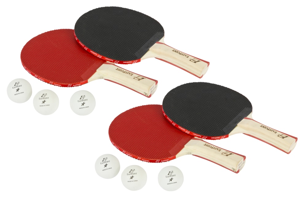 Ensemble de tennis de table/pingpong EastPoint, 4 joueurs, avec