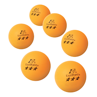 EastPoint 3-Star Official Size Table Tennis/Ping Pong Balls, Orange, 6-pk Composite_or_Mixed