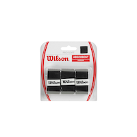 Wilson Cushion Aire Classic Sponge Comfort Overgrip Racquet/Racket Sports Grip Tape, Black Front_Flat