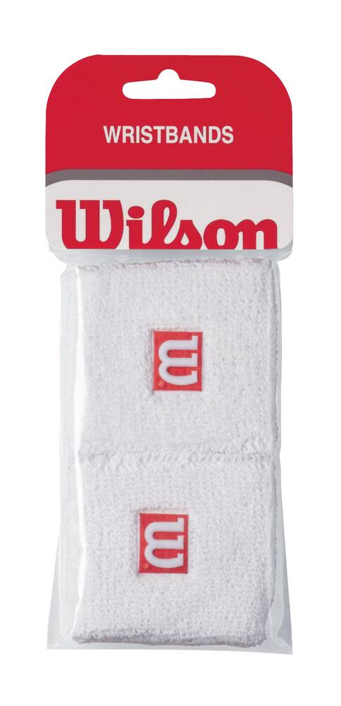 White/Red New England Sweat Wristbands 2 Pack 