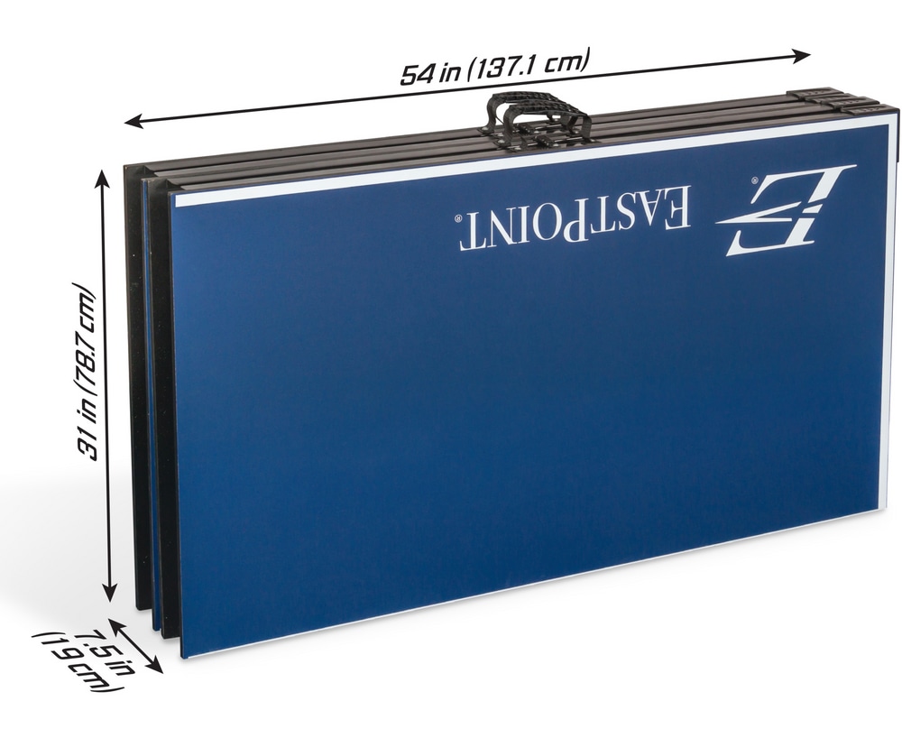 EastPoint Fold N' Store Table Tennis/Ping Pong Table Set w/ Net, Balls & Rackets/Paddles