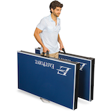 EastPoint Fold N' Store  Table Tennis/Ping Pong Table Set w/ Net, Balls & Rackets/Paddles Front_Angled_Right